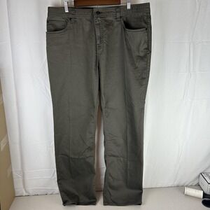 Prana Bridger‎ Jeans Mens 40x32 Green Slim Fit Organic Cotton Stretch Pants
